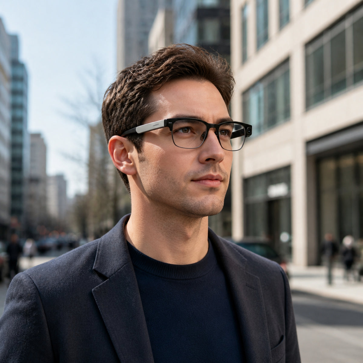AI smart glasses with camera, video recording and real-time translation, wearable smart device