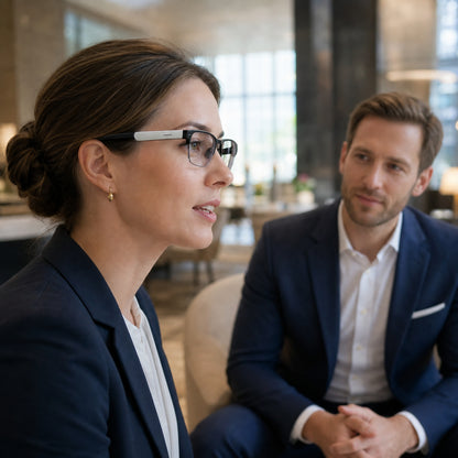 AI smart glasses with camera, video recording and real-time translation, wearable smart device