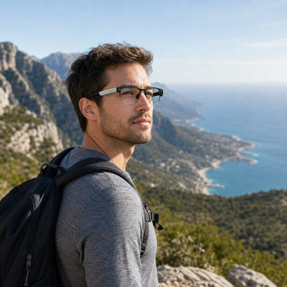 AI smart glasses with camera, video recording and real-time translation, wearable smart device