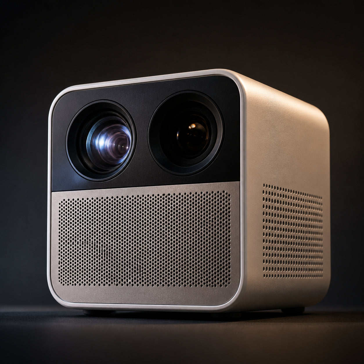 mini portable projector, home theater, outdoor camping projection, compact HD projector