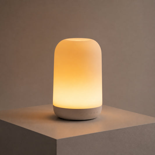smart sleep light, sleep aid night light, sunrise wake-up lamp, bedroom ambient lighting